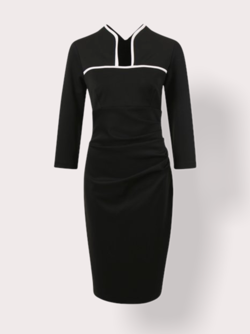 Cocktailjurk Masie dress plain sleeve